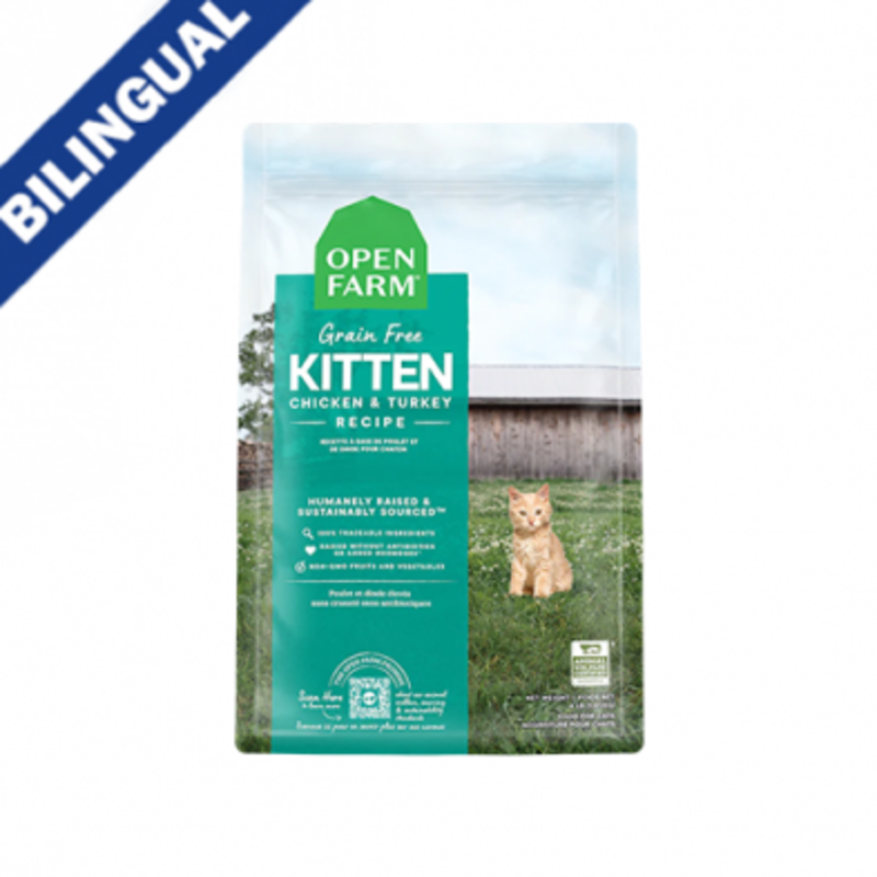 Open Farm Open Farm Cat Dry - Grain-Free Kitten Chicken & Turkey 4lbs