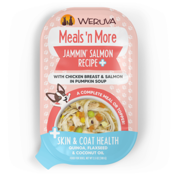 Weruva Weruva Dog Wet - Meals 'n More Skin & Coat Health Jammin' Salmon Recipe+ 3.5oz