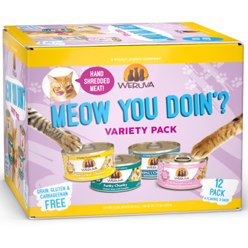 Weruva Weruva Wet Cat Food Variety Pack Meow You Doin 12 x 5.5oz cans