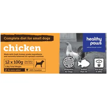 Healthy Paws Healthy Paws Complete Small Dog Dinner Chicken 12 x 100g