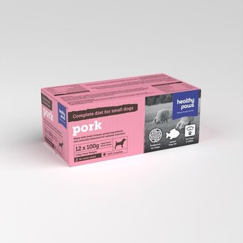 Healthy Paws Healthy Paws Complete Small Dog Dinner Pork 12 x 100g