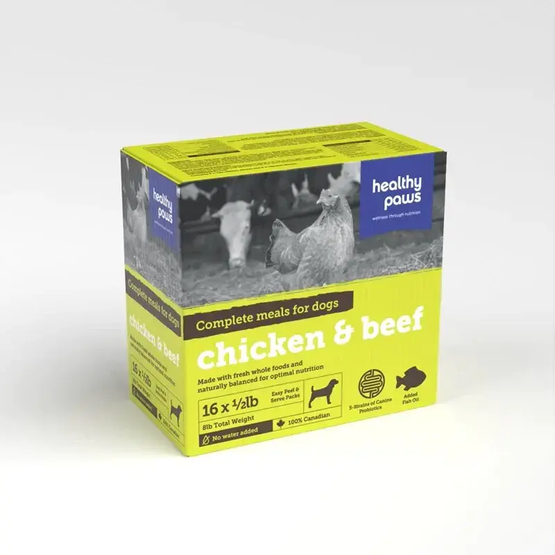 Healthy Paws Healthy Paws Complete Dog Dinner Chicken & Beef 16 x 1/2 lb