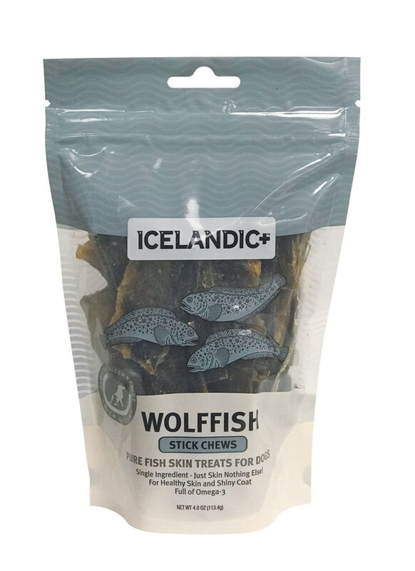 Icelandic + Icelandic + Dog - Wolffish Skin Stick Chews 3oz