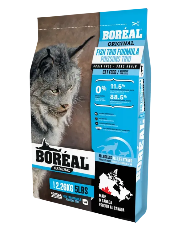 BOREAL Boreal Cat Dry - Grain-Free Fish Trio 12lbs (5.44kg)