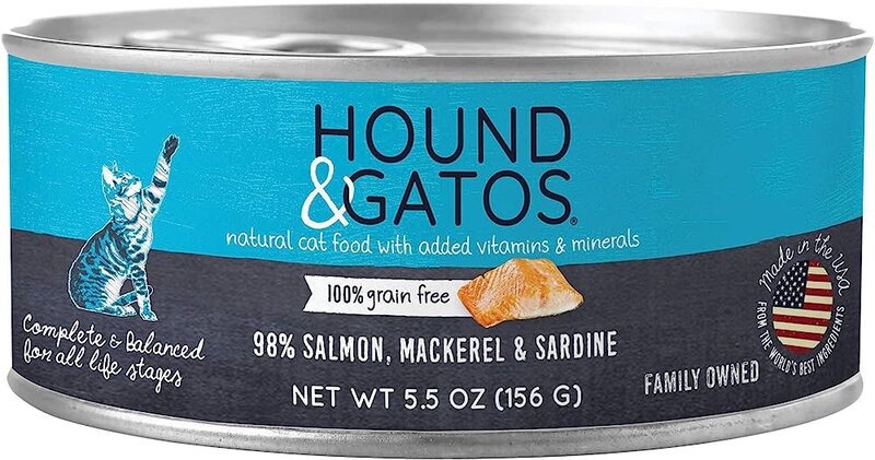 Hound & Gatos Hound & Gatos Cat - Salmon, Mackerel, & Sardine 5.5oz
