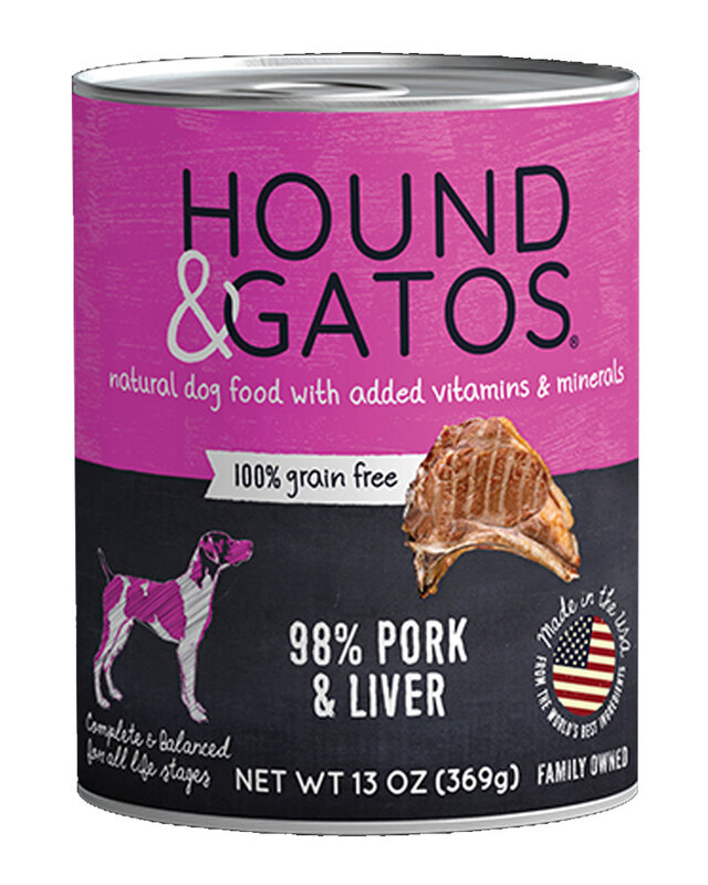 Hound & Gatos Hound & Gatos Dog Pork & Pork Liver - 13oz