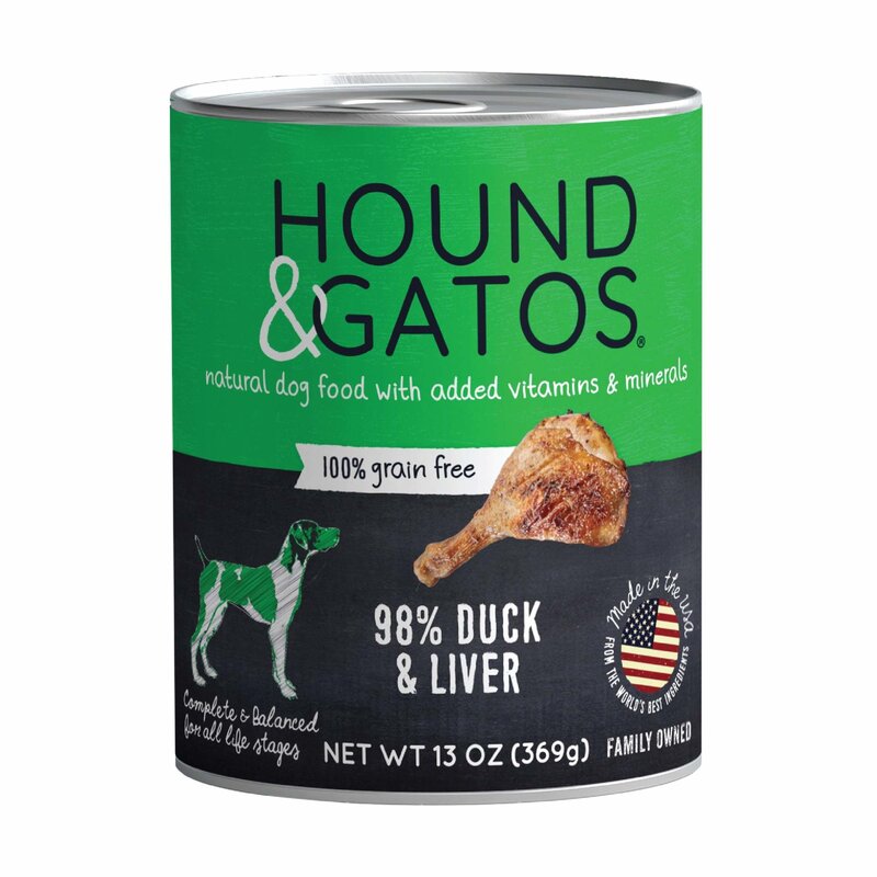 Hound & Gatos Hound & Gatos Dog Duck & Liver - 13oz