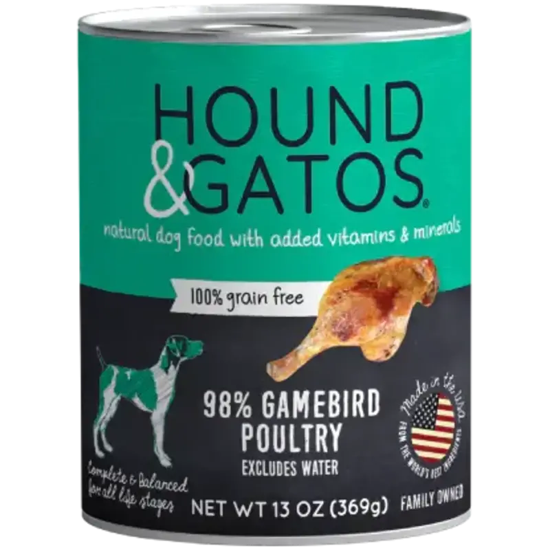Hound & Gatos Hound & Gatos Dog Gamebird Poultry - 13oz