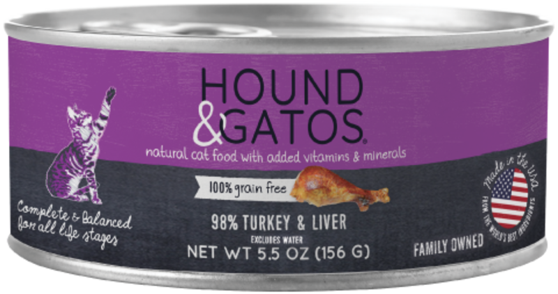 Hound & Gatos Hound & Gatos Cat - Turkey & Liver 5.5oz