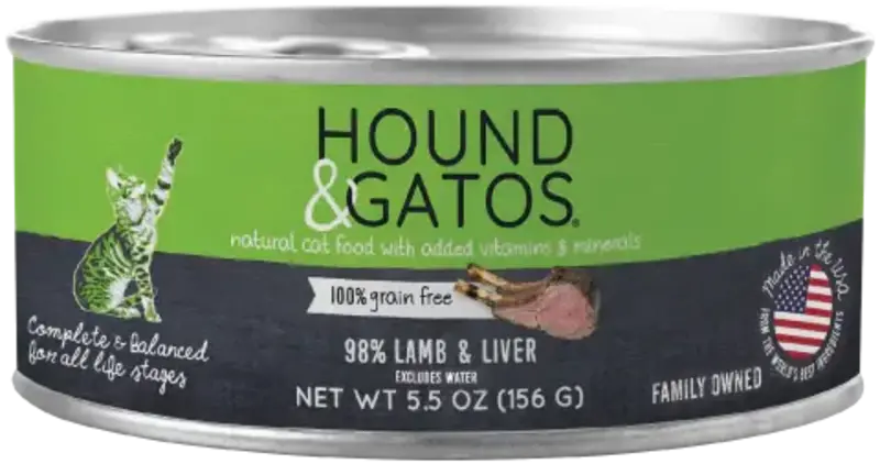 Hound & Gatos Hound & Gatos Cat - Lamb & Liver 5.5oz