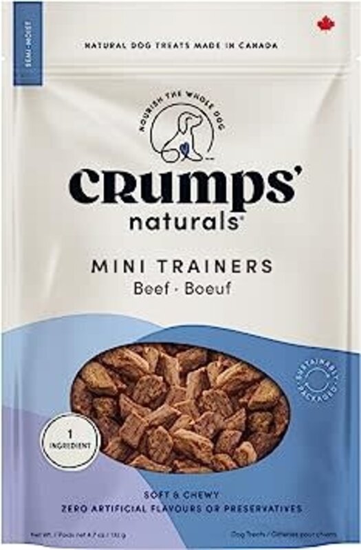 Crumps' Naturals Crumps' Naturals Dog - Semi Moist Mini Trainers Beef 132g