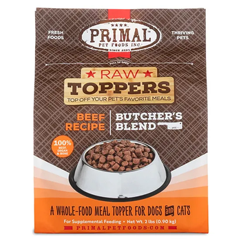 Primal Primal Frozen Dog/Cat - Butchers Blend Raw Topper Beef 2lbs