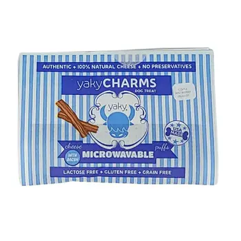 Himalayan Yaky Charms Dog Treat Popcorn Puffs with Bacon (1 bag)