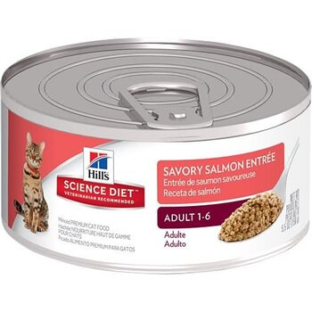 Hill's Science Diet Cat Wet - Savory Salmon Adult 5.5oz