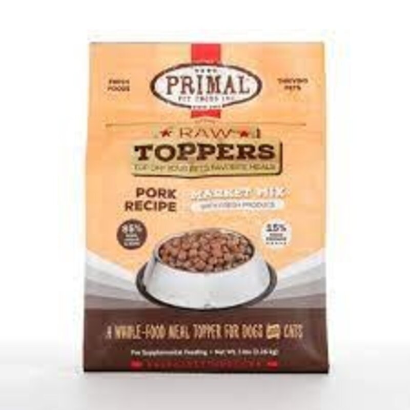 Primal Primal Frozen Dog/Cat - Market Mix Raw Topper Pork 5lb