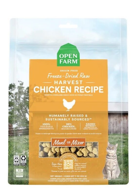 Open Farm Open Farm Cat - Freeze-Dried Raw Grain-Free Chicken Recipe 9oz