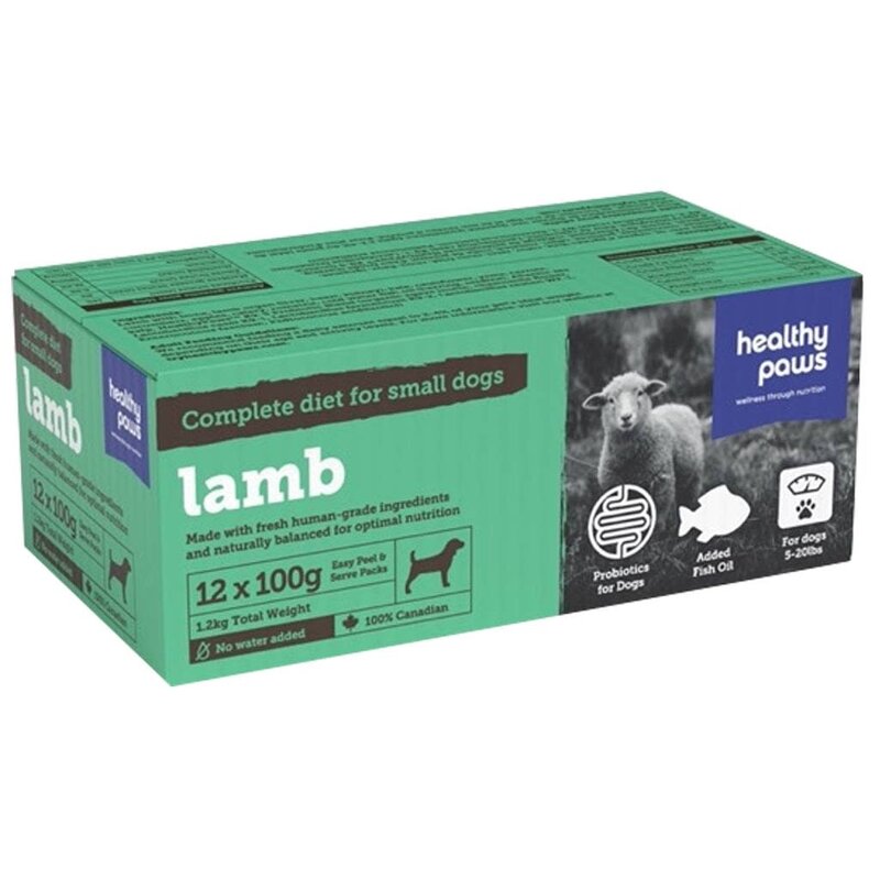 Healthy Paws Healthy Paws Complete Small Dog Dinner Lamb 12 x 100g