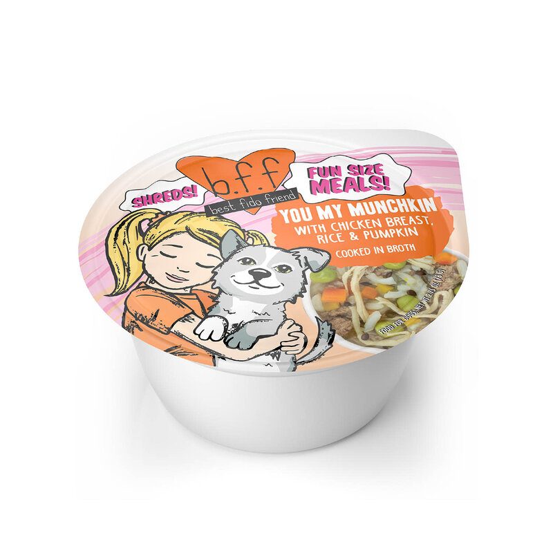Weruva Weruva Dog Wet - BFF Fun Size Meals "You My Munchkin" Chicken Breast, Rice & Pumpkin 2.75oz