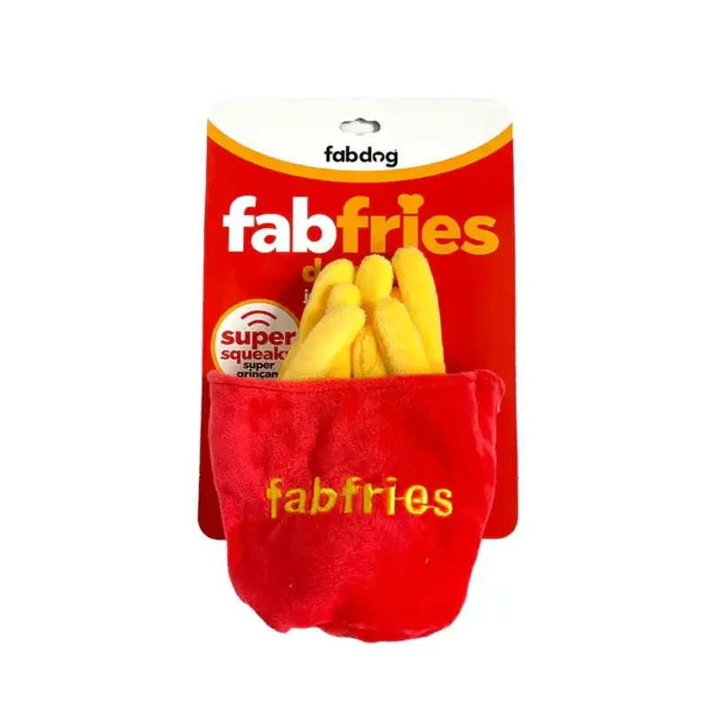 Fab Dog Foodies French Fries Super-Squeaker Toy
