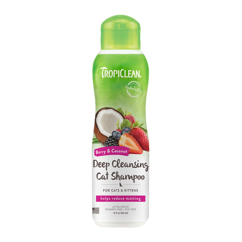 Tropiclean Tropiclean - Waterless Cat Shampoo Deep Cleansing Berry & Coconut 12 oz