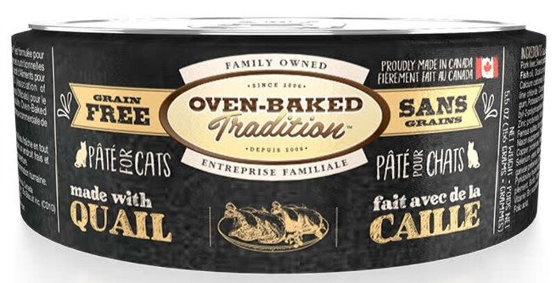 Oven Baked Traditions Oven Baked Tradition Cat Wet - Grain-Free Quail Pate 5.5oz