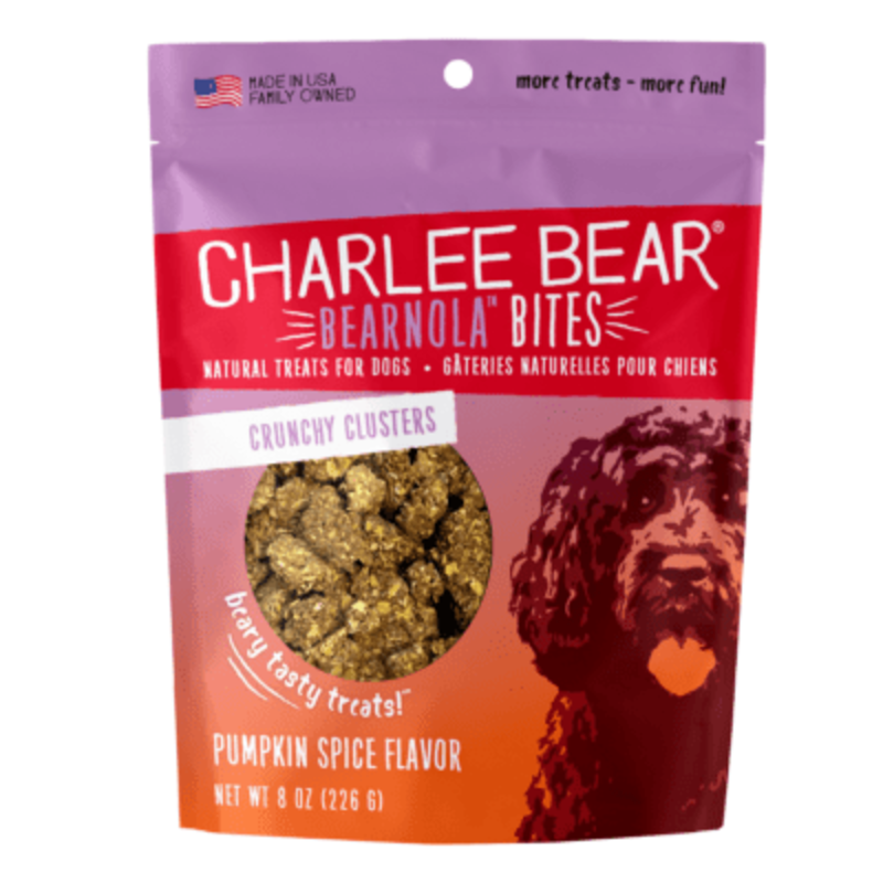 Charlee Bear Treats Charlee Bear Dog - Bearnola Bites Crunchy Clusters Pumpkin Spice Flavour 8oz