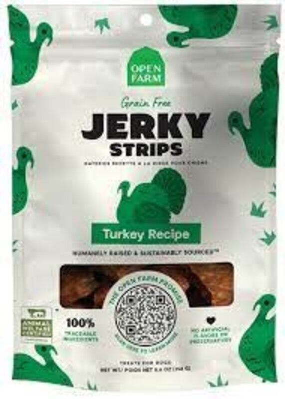 Open Farm Open Farm Turkey Recipe Jerky Strip 5.6oz