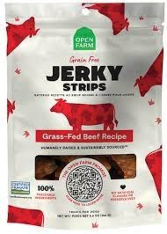 Open Farm Open Farm Grass-Fed Beef Recipe Jerky Strip 5.6oz