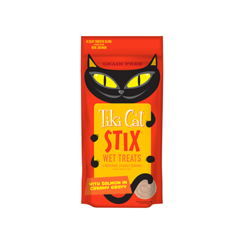 Tiki Cat Tiki Cat Cat Treat - Stix Salmon In Gravy 3oz (6 pc)