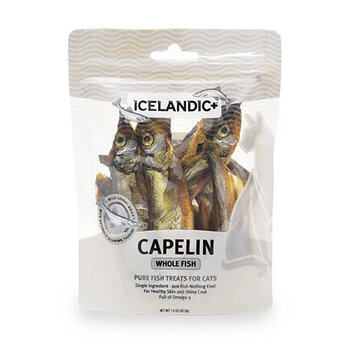 Icelandic + Icelandic+ Fish Treat for Cats - Capelin Whole Fish 1.5 oz