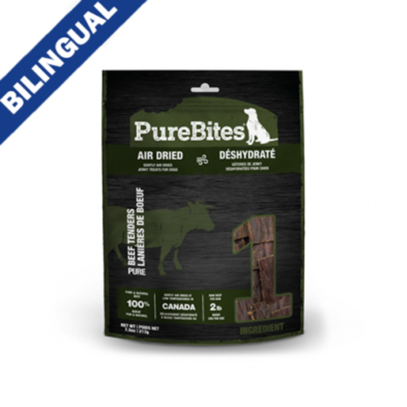 Pure Bites PureBites Dog Treat - Air-Dried Beef Jerky 213g