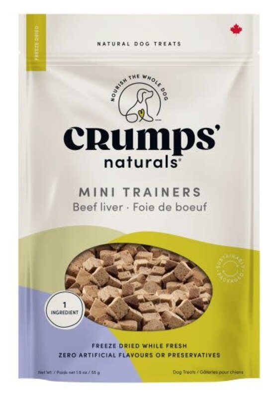 Crumps' Naturals Crumps' Naturals Dog - Mini Trainers Freeze-Dried Beef Liver 55g