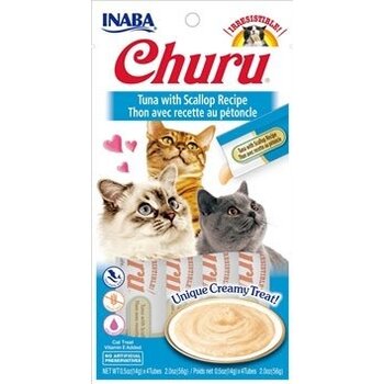 Inaba Inaba Cat - Churu Puree Tuna w/ Scallop (4 pc)