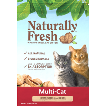 Naturally Fresh Naturally Fresh Cat Litter - Multi Cat Clumping Walnut Litter 26lbs (Red)