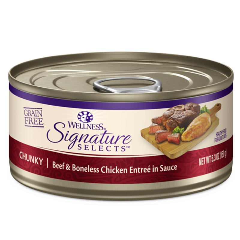Wellness Wellness® CORE® Signature Selects® Chunky Beef & Chicken Wet Cat Food  2.8 oz