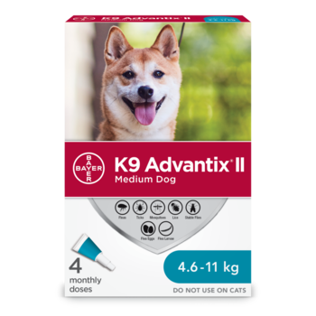 Elanco K9 Advantix II (1ml - 4.6kg-11lkg - 4pk)