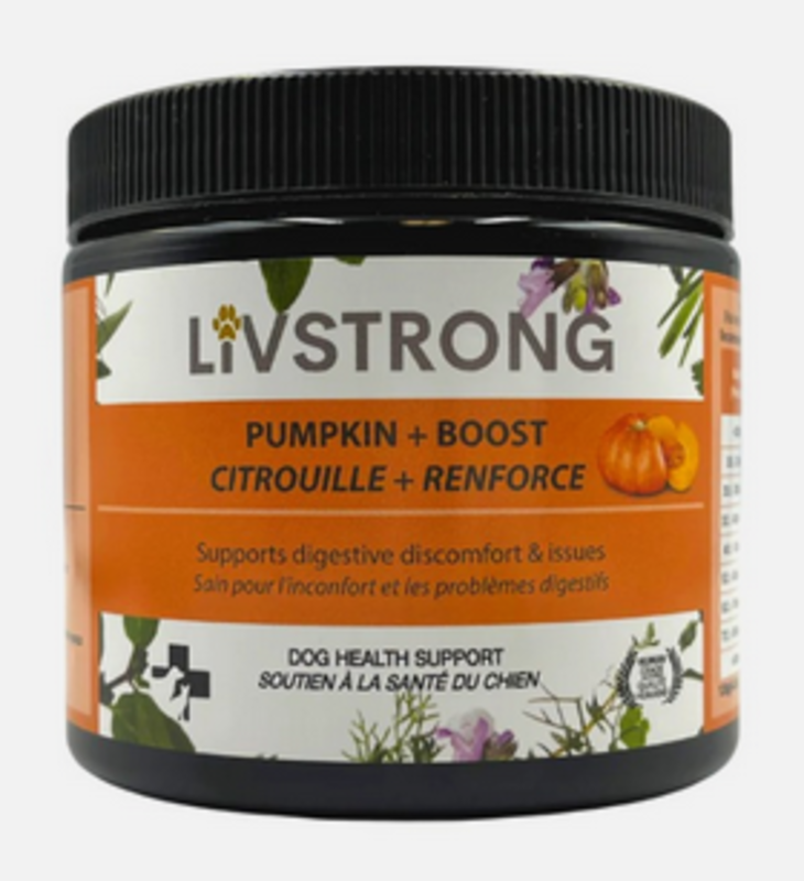 Livstrong LIVSTRONG Pumpkin + Boost Dog Health Support 120gm