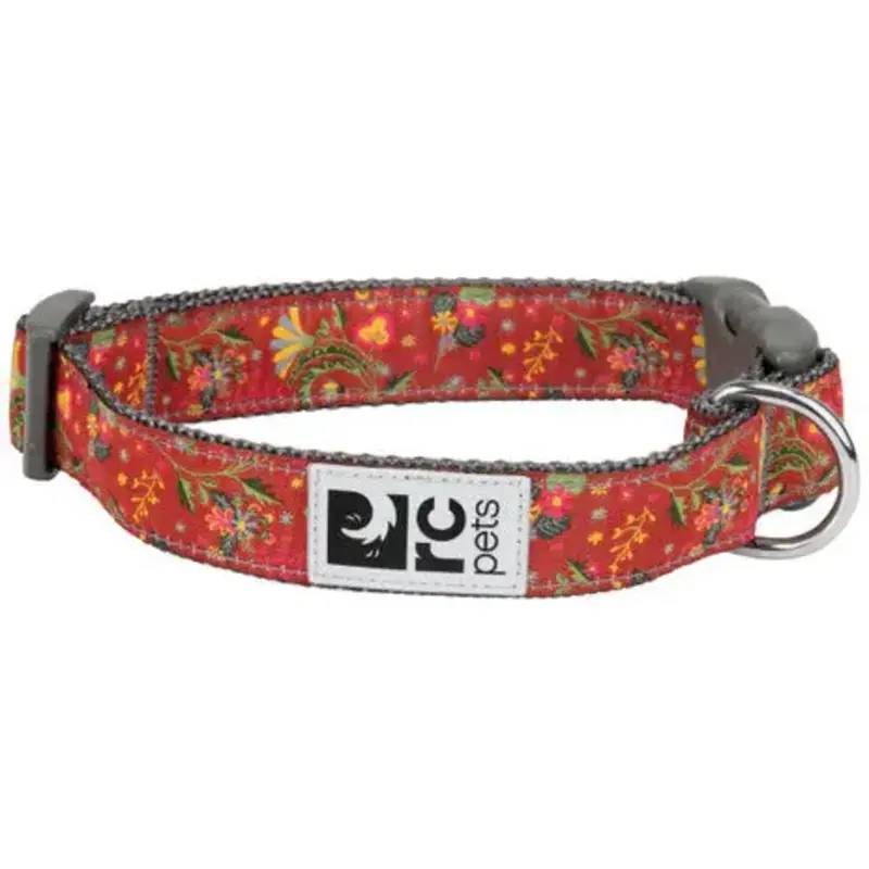 RC Pets RC Pets Clay Floral-  Clip Collar Large (15"-25")