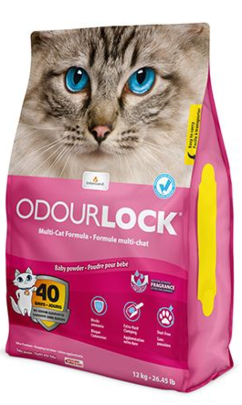OdourLock Odourlock Ultra Premium Babypowder Clumping Litter Cat 12kg