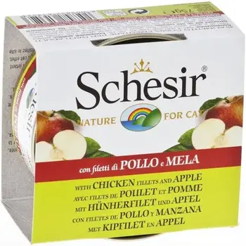 Schesir Schesir Cat Wet - Chicken Fillets w/ Apple and Rice Natural Style 75g