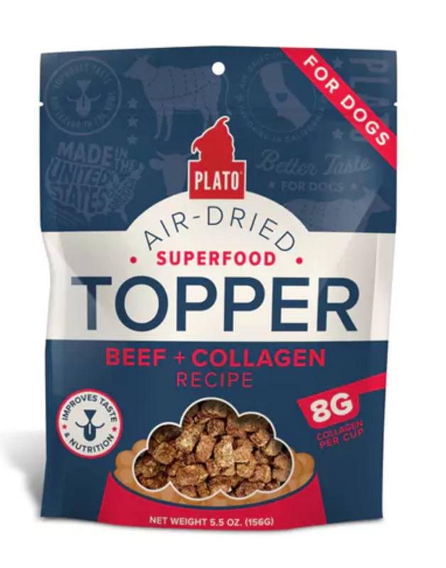 Plato Plato Pet Treats Food Topper Beef and Collagen 156g
