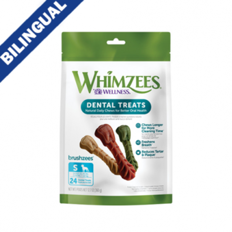 Whimzees Whimzees Dog - Brushzees Dental Treat Small 12.7oz (24 pc)