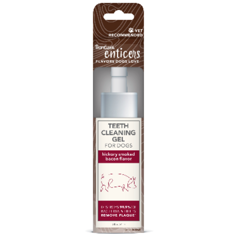 Tropiclean Tropiclean Dog - Enticers Teeth Cleaning Gel Hickory Smoked Bacon 2oz