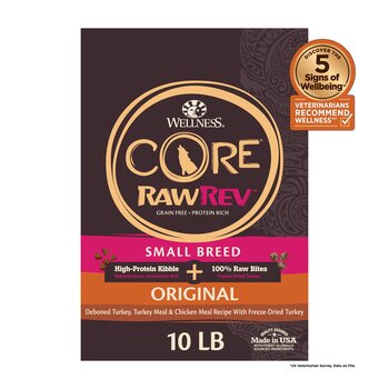 Wellness Wellnes Core Raw Rev Grain Free Small Breed Original 10LB
