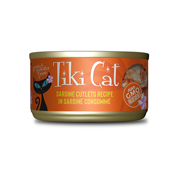 Tiki Cat Tiki Cat Cat Wet - Grill Sardine Cutlets in Sardine Consomme 2.8oz