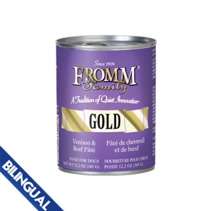 Fromm Fromm Dog Wet - Gold Venison & Beef Paté 12.2oz