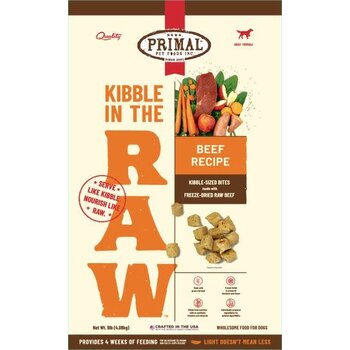 Primal Primal Kibble in the Raw Beef Recipe 9LB