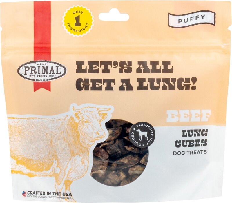 Primal Primal Lets All Get A Lung Beef Dog Treats 1.5oz