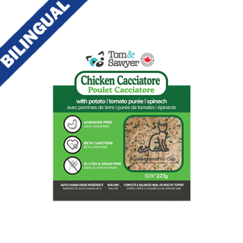 Tom & Sawyer Tom & Sawyer Chicken Cacciatore Gently-Cooked Frozen Meals for Cats 227g