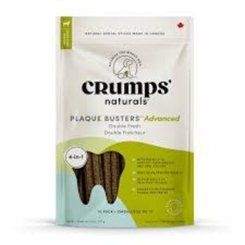 Crumps' Naturals Crumps' Dog Treat - Plaque Busters Advanced Double Fresh Dental Sticks w/ Probiotics 7" (10 pc)